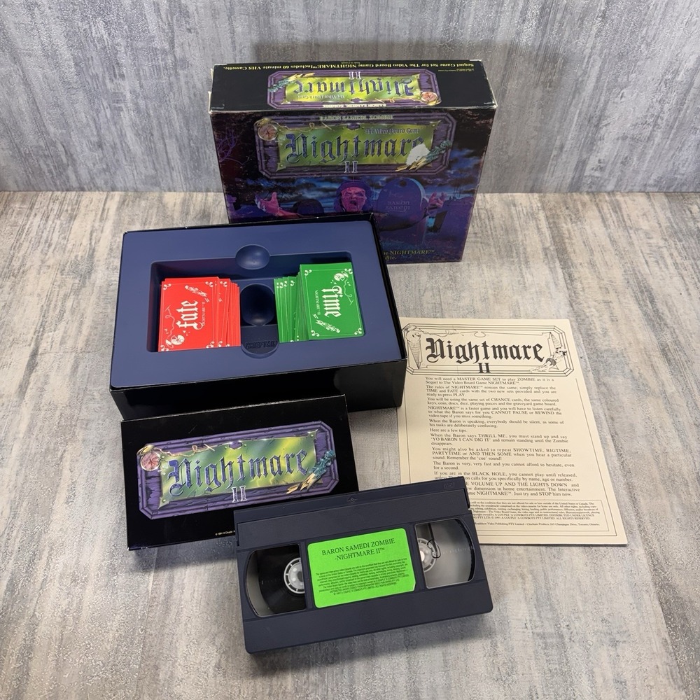 100% COMPLETE Nightmare Series Video Board Game Set 1,2,3 & 4 VHS - Picture 11 of 16